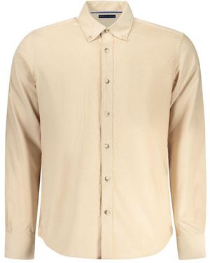 North Sails Beige Cotton Men Shirt - Natural