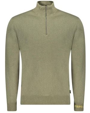 Pepe Jeans Verde Cotton Male Jumper - Green