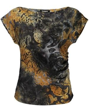 Desigual Blue Polyester 's Tank Top - Green