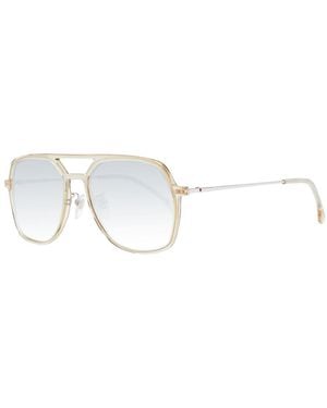 Lozza Beige Acetate & Plastic Sunglasses - White