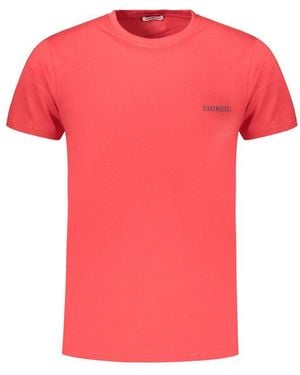 Bikkembergs Rosso Cotton Mens T - Pink