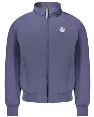 North Sails Blue Polyester Men's Bomber Jacket