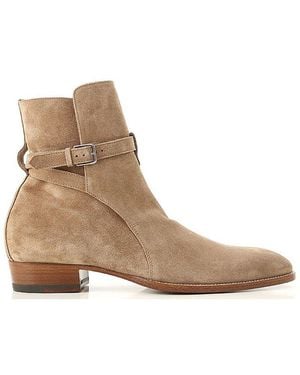 Saint Laurent Wyatt Jodhpur Boots - Brown