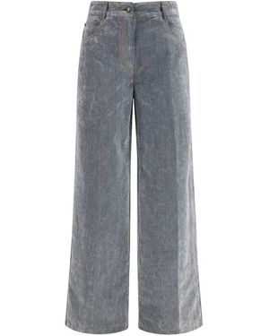 forte_forte Grey Cotton Jeans Denim