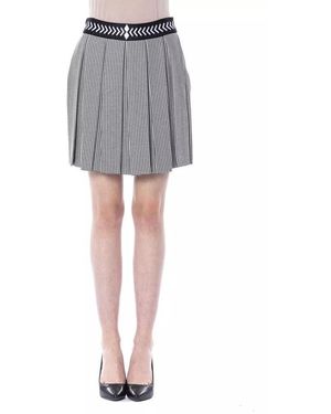 Byblos Chic Monochrome Tulip Skirt - Grey