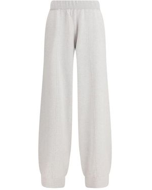 Fabiana Filippi Grey Wool Oves Aries Casual Trousers - White