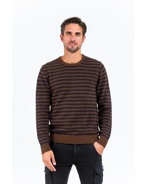 Gas Red Marabou Sweatshirt - Brown