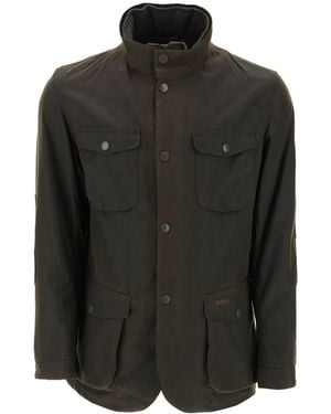 Barbour 'ogston' Waxed Jacket - Black