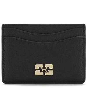 Ganni Black Recycled Polyamide Wallet