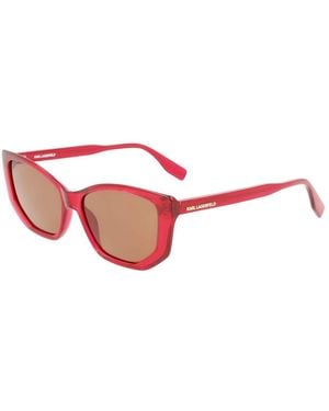 Karl Lagerfeld Red Injected Sunglasses