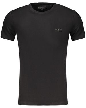 Guess Black Cotton Mens T