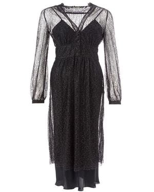 Lardini Elegant Nylon Dres - Black