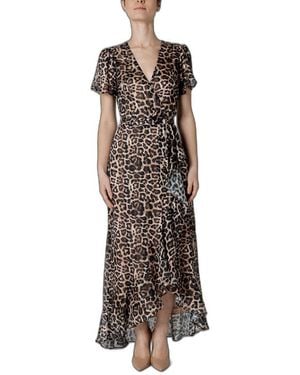 Guess Brown Polyester Dress