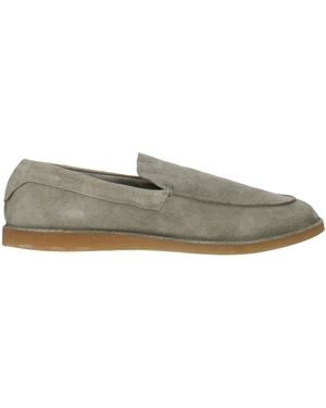 Eleventy Green Leather Slip