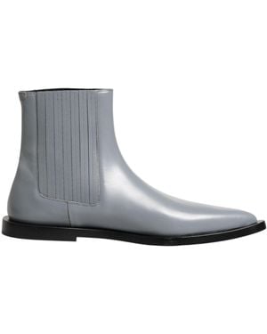 Dolce & Gabbana Light Grey Chelsea Short Ankle Boots Shoes