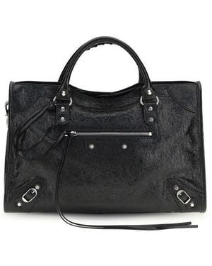 Balenciaga Black Lamb Ovis Aries Aries Shoulder Bag