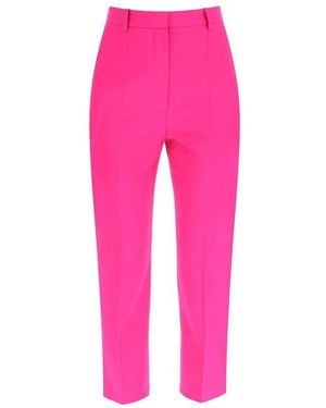 McQueen Classic Wool Trousers - Pink