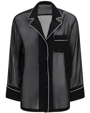 Dolce & Gabbana Black Silk Shirt