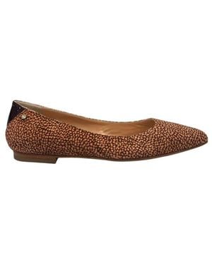 Borbonese Beige Leather Sandal - Brown