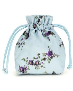 Ganni Multicolor Recycled Polyamide Wallet - Blue