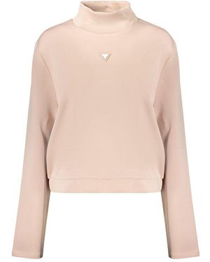 Guess Pink Polyester 's Sweatshirt - Natural