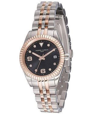Pierre Cardin Gray Stainless Steel Dress Watch - Multicolor