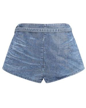 DIESEL Blue Cotton Bermuda Shorts
