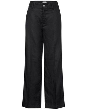 Street One Black Linen Jeans & Pant