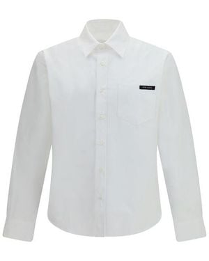 Prada White Cotton Dress Shirt