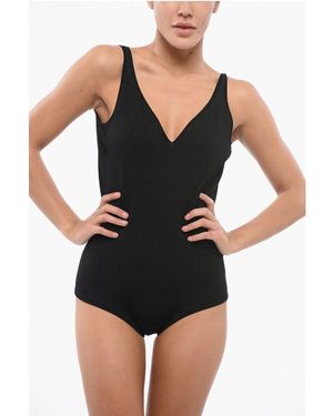 McQueen Knitted Bareback Bodysuit - Black