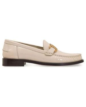 Ferragamo White Calfskin Slip - Natural