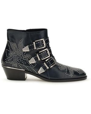 Chloé Black Calf Leather Bos Taurus Lace