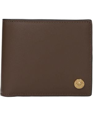 Versace Leather Wallet - Brown