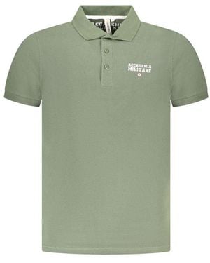 Accademia Militare Verde Cotton Men Polo - Green