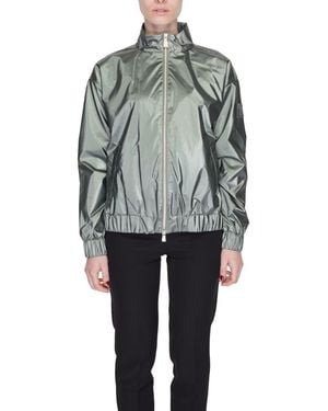 Suns Polyester Jackets & Coat - Grey