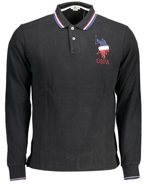 U.S. POLO ASSN. Black Cotton Men's Polo Shirt