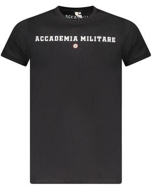 Accademia Militare Cotton T-Shirt - Black