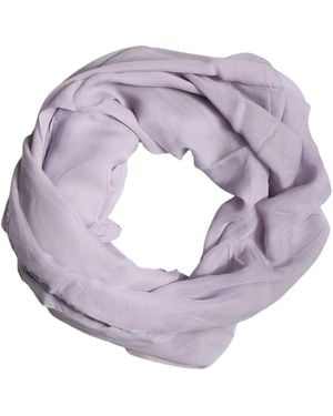 Dolce & Gabbana Purple Silk Rectangle Wrap Shawl Scarf