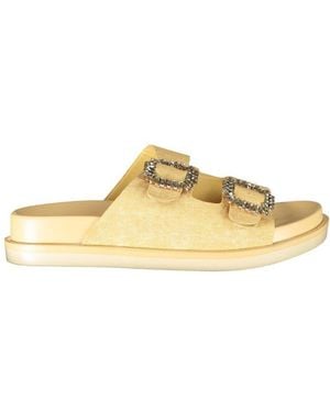Laura Biagiotti Beige Polyurethane 's Slipper - Metallic