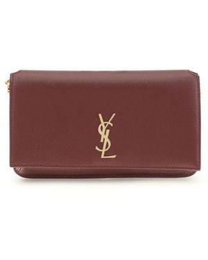 Saint Laurent Crossbody Phone Holder - Purple