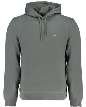 Napapijri Green Cotton Men Jumper - Grey