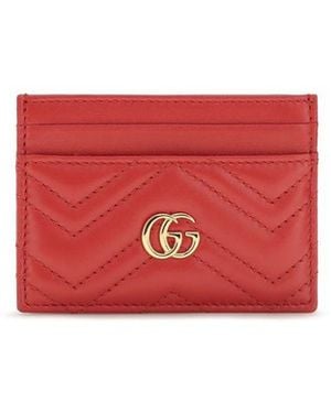 Gucci Multicolour Calf Leather Bos Taurus Wallet - Red