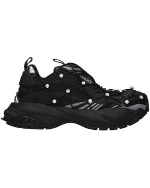 Versace Trainers Fabric - Black