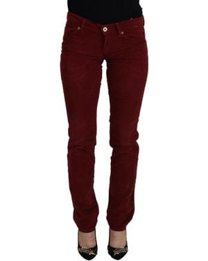 Dolce & Gabbana Chic Corduroy Trousers - Red