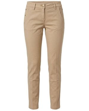 Jacob Cohen Cotton Trousers - Natural