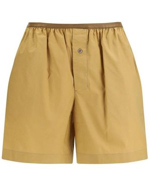 Lemaire Beige Cotton Bermuda Shorts - Natural