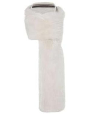 Brunello Cucinelli Pearl Cashmere Scarf - White