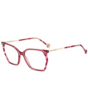 Carolina Herrera Pink Acetate Glasses (frames) - Red