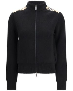 Burberry Black Wool Cardigan