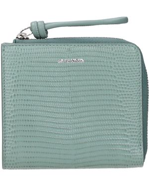 Jil Sander Leather Wallet - Green